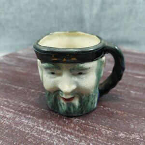 Vintage Made In Occupied Japan Face Miniature Mug Cup Some Crazing